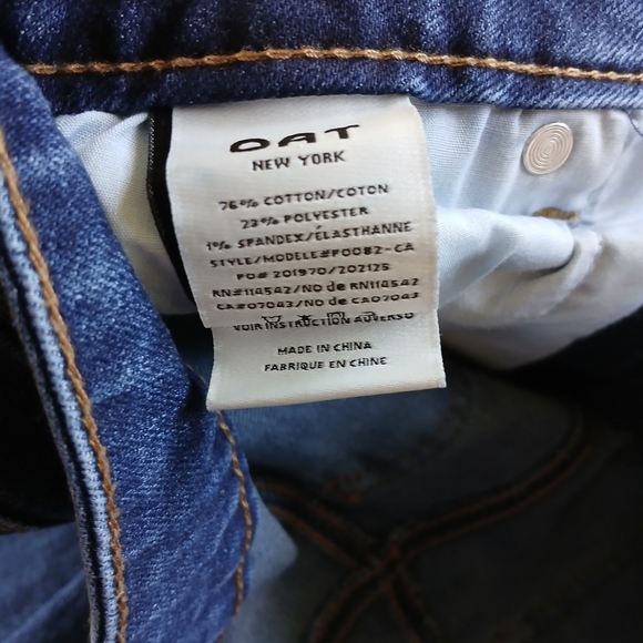 Oat New York Women's Straight Leg Jeans - Dark Blue - Picture 8 of 9